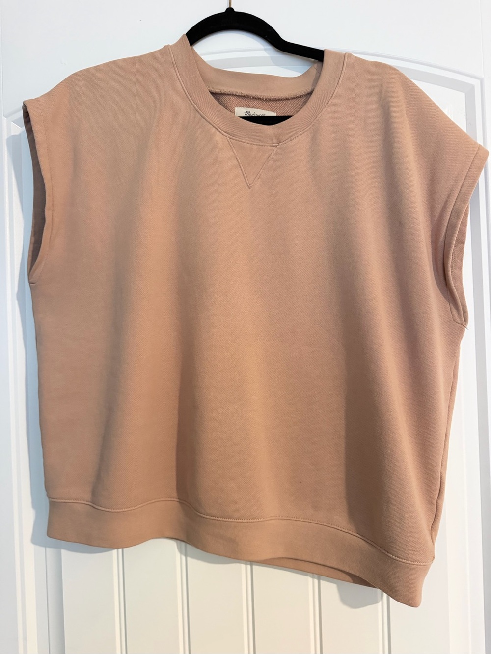 (Re)Sourced Cotton Short-Sleeve Relaxed Sweatshirt